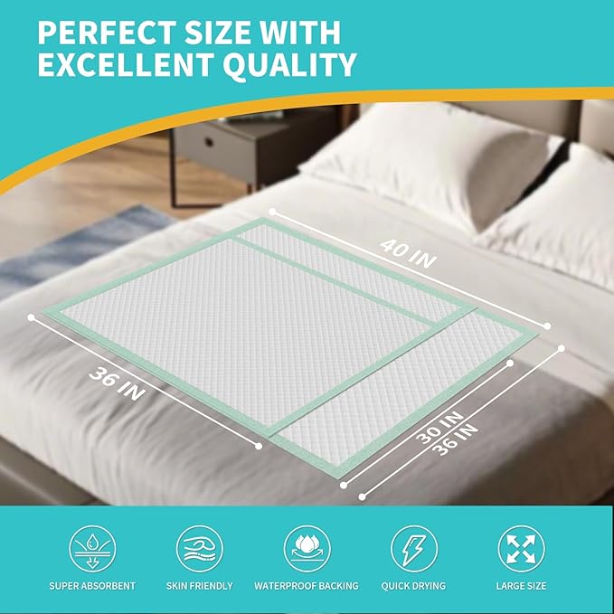 Disposable Bed Pads 40x36 Inch - Image 3