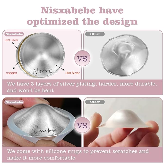 The Original Silver Nursing Cups-Nipple Shields - Image 3
