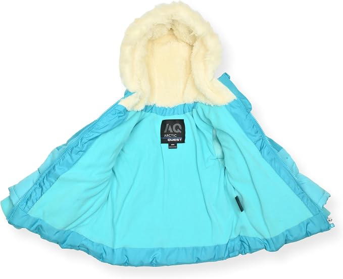 Arctic Quest Little Girls Bib Snow Pants and Ski Jacket Water-Resistant Snowsuit - Image 4