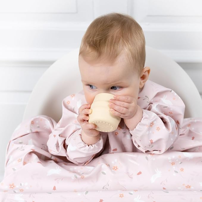 BIBaDO - Sippit Silicone Baby Cup, Fawn - Open Training Silicone Cups - Soft - Image 6