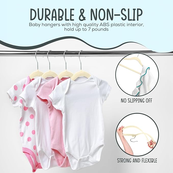 25 Premium Baby Velvet Hangers - Image 5