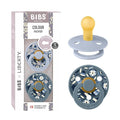 BIBS Colour Liberty Soother 2-Pack, BPA Free Dummy Pacifier, Round Nipple. by BIBS