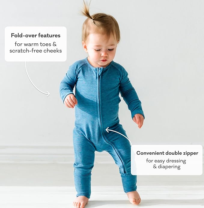 Little Sleepies Pajamas for Baby Boys & Girls, Viscose from Bamboo Baby Pajamas - Image 4