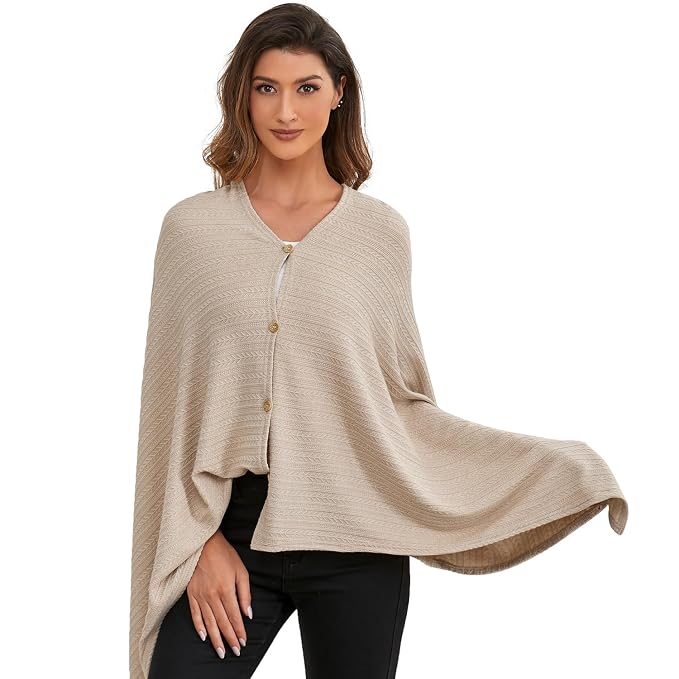 Nursing Cover for Baby Breastfeeding, Knit Breastfeeding Cover, Warm Cozy - Image 4