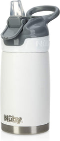 Nuby Thirsty Kids No Spill Flip-It Reflex Stainless Steel Travel Cup or Water by NubyUSA
