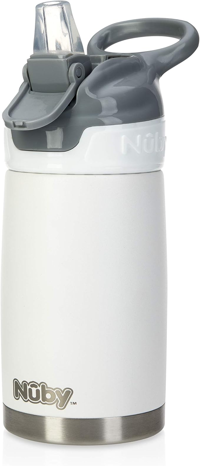 Nuby Thirsty Kids No Spill Flip-It Reflex Stainless Steel Travel Cup or Water by NubyUSA
