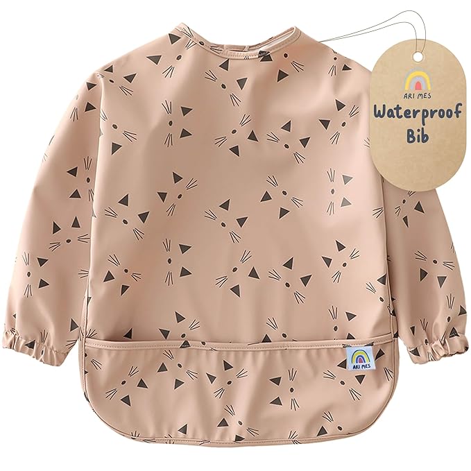 ARI MES Long Sleeves Waterproof Baby Bibs by ARIMES