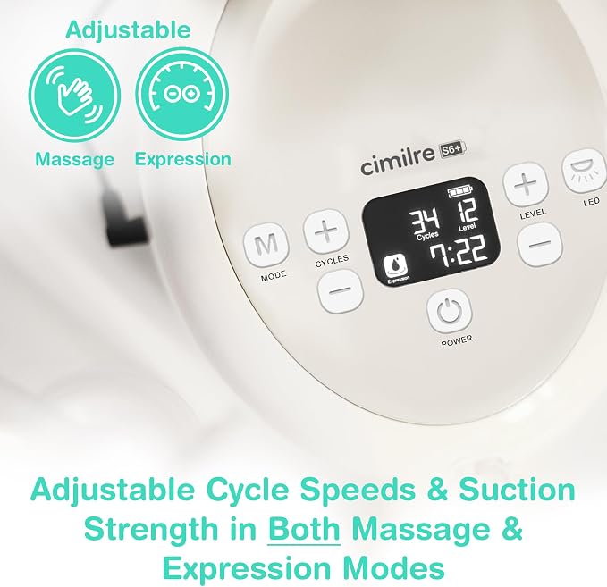 Cimilre S6+ Adjustable Rechargeable Breast Pump & Journey Breast Pump Backpack - Image 4