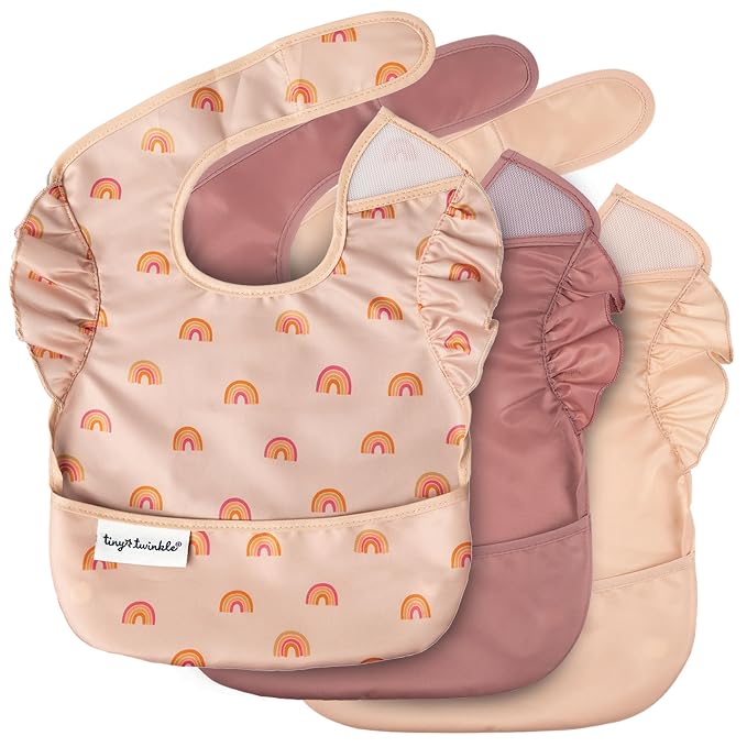 Tiny Twinkle Mess Proof Baby Bibs by TinyTwinkle