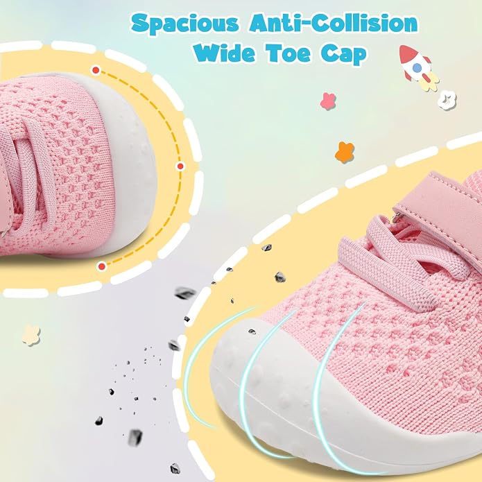 LeIsfIt Baby Shoes Girls Boys First Walking Shoes Infant Sneakers Crib Shoes - Image 2
