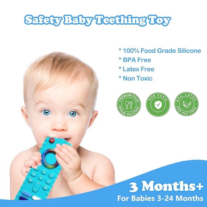 Baby Teething Toys, Food Grade Silicone Teether - Image 2