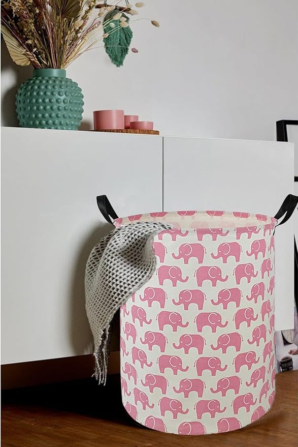 Round Laundry Hamper Storage Basket Laundry Organizer Hamper Storage Bins - Image 4