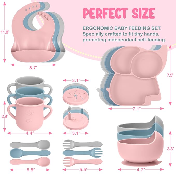 24 Pack Silicone Baby Feeding Set - Image 6
