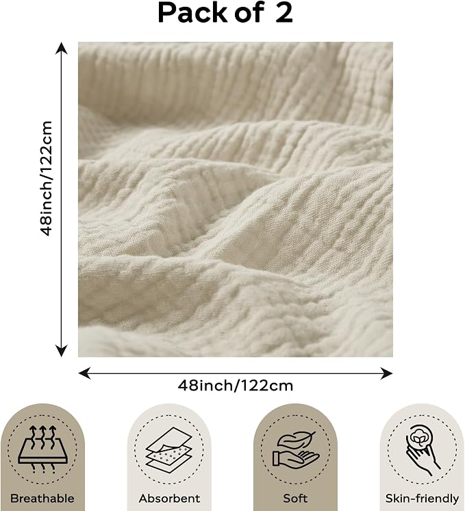 JELLYMONI Muslin Swaddle Blankets - Image 3