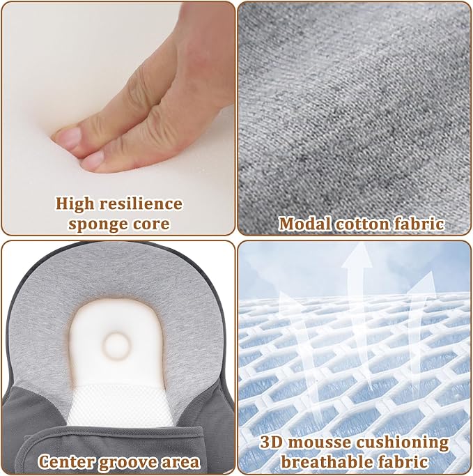 kornsurte Baby Lounger Pillow, Breastfeeding Feeding Pillow Reflux Reducing - Image 6