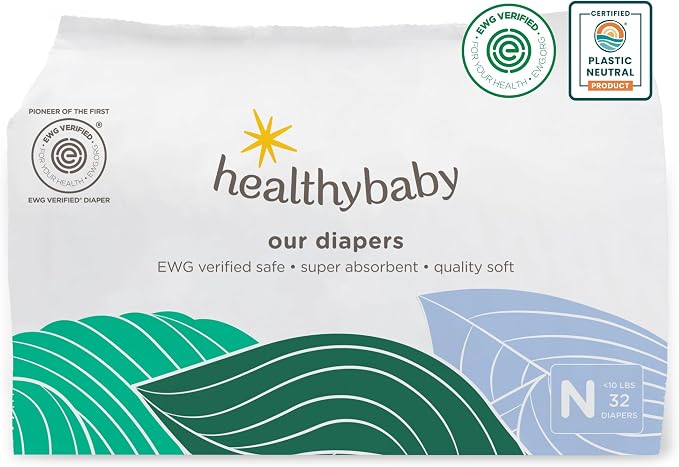 Our Diapers | EWG Verified Safe & Plant-Based Diapers | Leak Protection | Soft by HealthyBaby