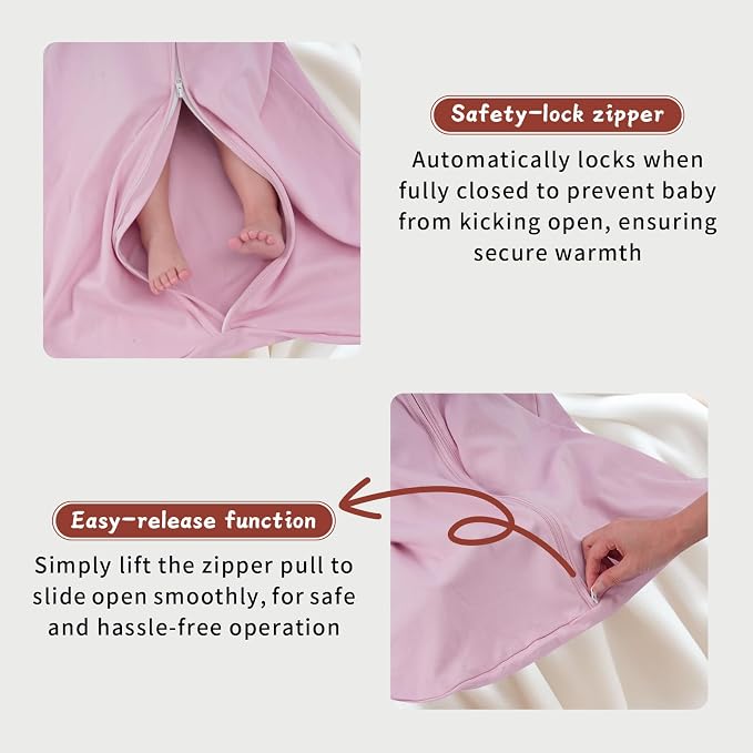 Baby Sleep Sack 6-12 Months, 100% Cotton TOG 0.5 Wearable Blanket - Image 3