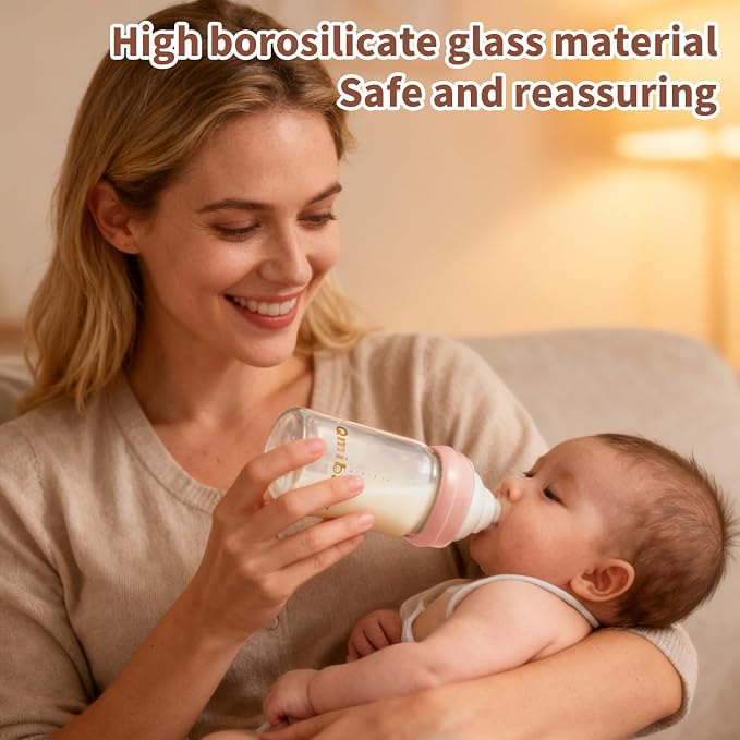 Breast Milk Storage Bottles 180ml 6oz BPA-Free Leak-Proof Natural Baby Bottle - Image 7