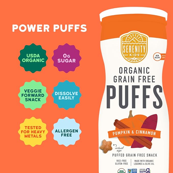 Serenity Kids 6+ Months Grain-Free Allergen-Safe Puffs - Image 4