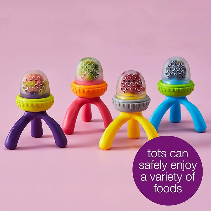 b.box Silicone Fresh Food Feeder | Ages 4 Months+ | Tripod Design Easy - Image 5