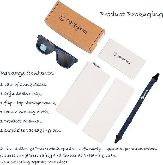 COCOSAND Flexible Baby Sunglasses - Image 3