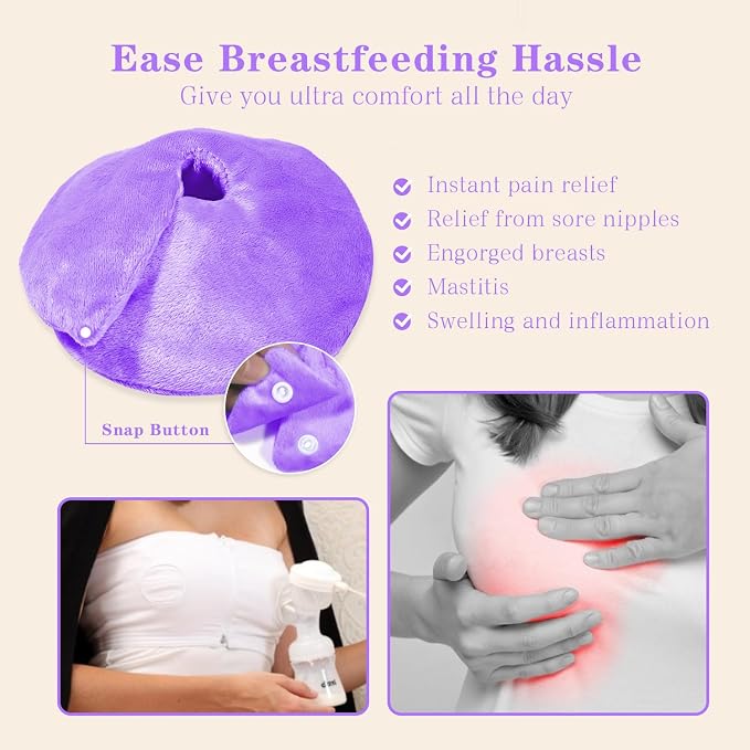 Hot/Cold Breast Gel Bead Ice Packs Breast Cooling/Heat Pads Relief - Image 4