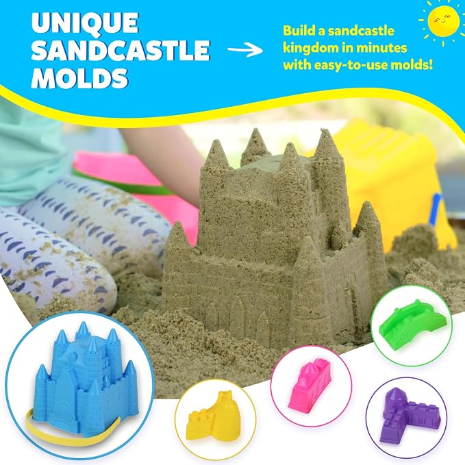 Beach Toys for Kids and Toddlers Ages 3-10 – Durable Sandbox Toy Set, Stronger - Image 8