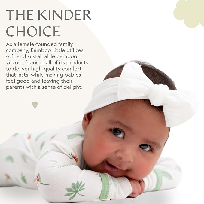 Bamboo Little Soft Baby Footie Pajamas, Baby Clothes, Newborn Sleepers - Image 6
