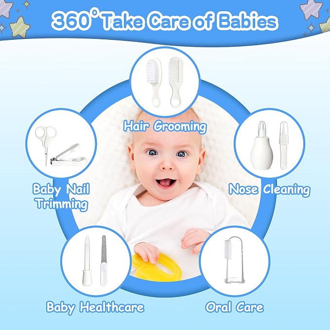 Baby Grooming Kit for Boys Girls Safety Newborn Nursery Essentials Grooming Set - Image 3
