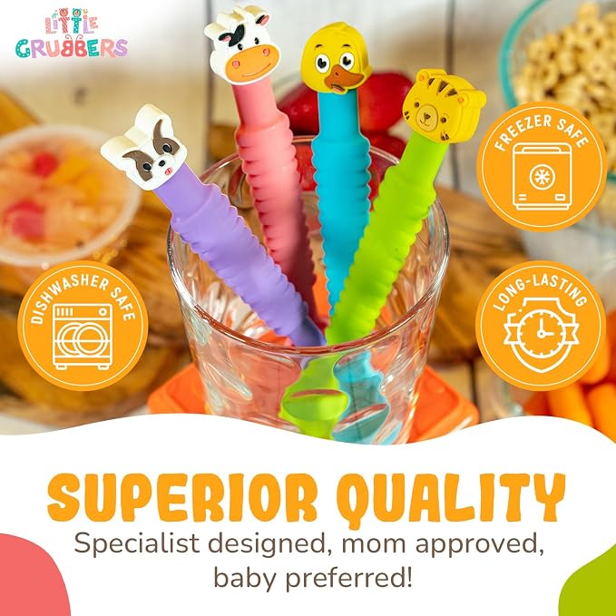 3-in-1 Silicone Baby Spoon Self Feeding 6+ Months - Image 6