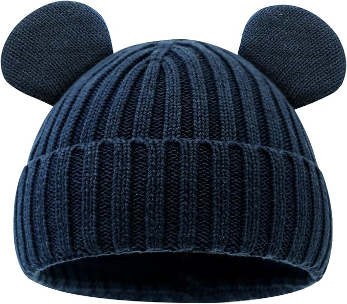 Toddler Boy Winter Beanie Baby Knit Hat Warm Girl Beanies Newborn Cute Hats by RUIKUNA