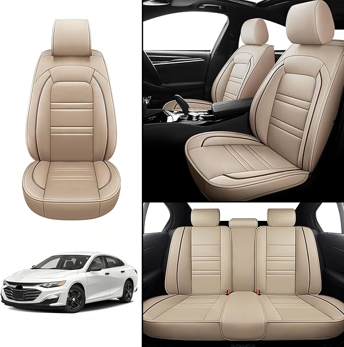 Seat Covers for Chevy Malibu 2004-2025 | 5-Seats Leather Seat Covers - Image 2