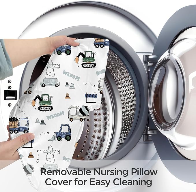 Little Grape Land Nursing Pillow, Upgraded Breast Feeding Pillow - Image 6