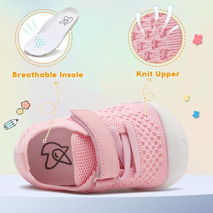 LeIsfIt Baby Shoes Girls Boys First Walking Shoes Infant Sneakers Crib Shoes - Image 5