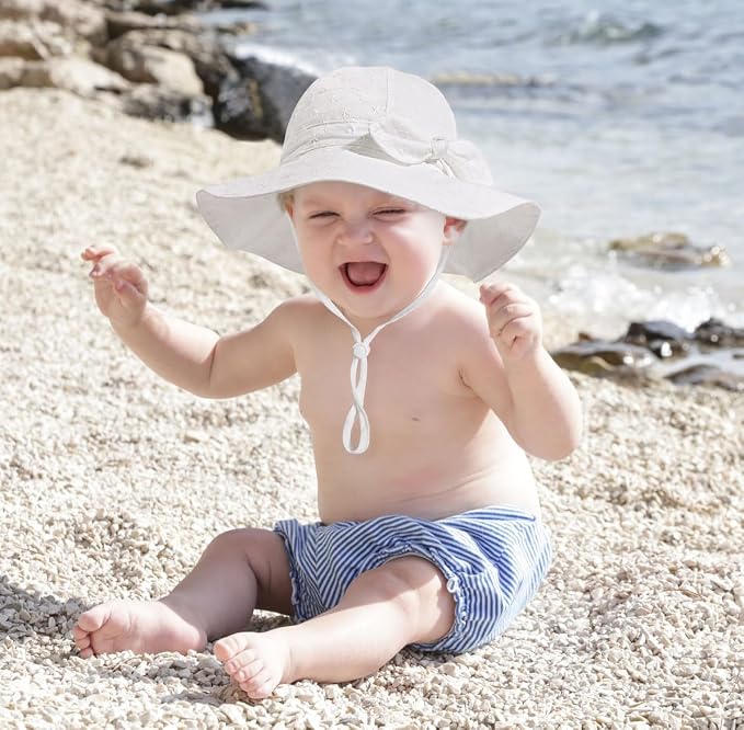 Baby Girl Sun Hat Summer Foldable Beach Hats - Image 6