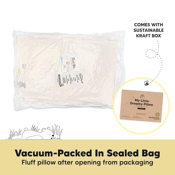 KeaBabies 2-Pack Toddler Pillow 13x18 - Image 8