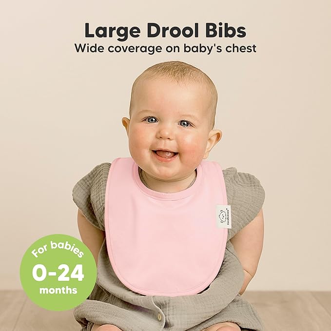 8-Pack Organic Baby Bibs for Boys, Girls - Image 2