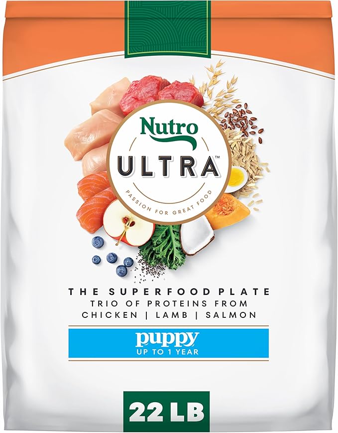 Nutro Ultra High Protein Dry Puppy Food, Trio of Proteins from Chicken by Nutro