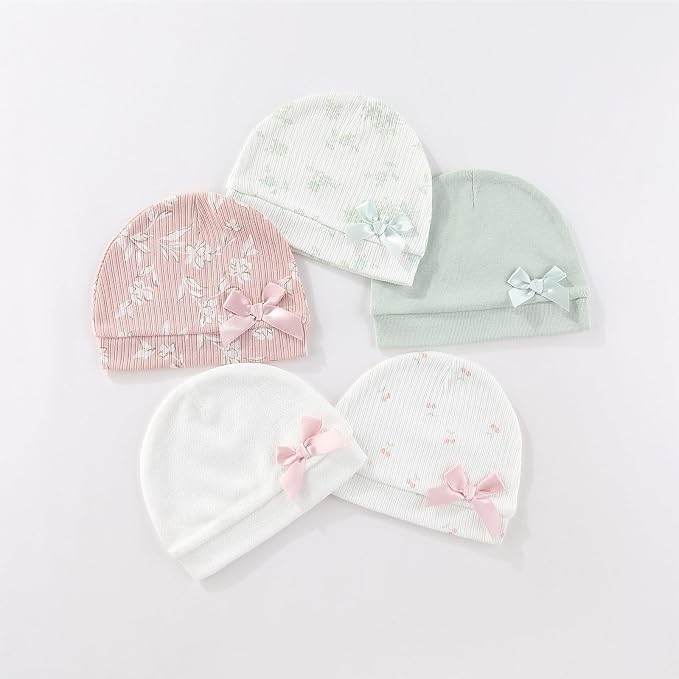 15 Pack Infant Hats Gloves Socks Unisex Baby Boy Girl Accessories Set Cotton - Image 5