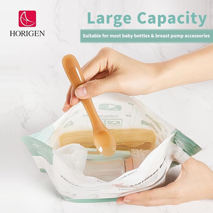 6 Bags Microwave Bottle Bags, Reusable Microwave Steam Bags, Large Portable - Image 3