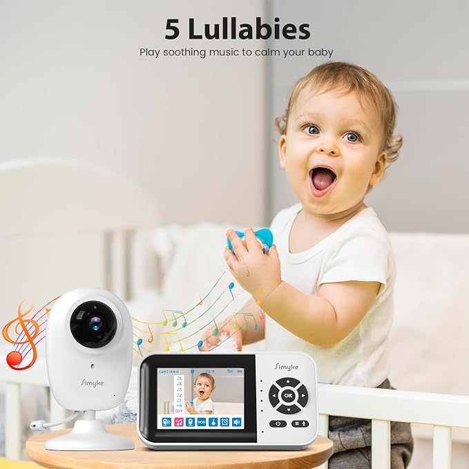 Dual Mode Baby Monitor, 1080p Video APP, 2.8'' IPS Screen, 10-Hour Streaming - Image 7