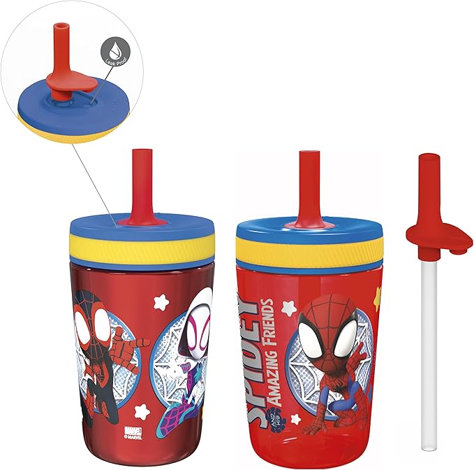 Zak Designs Spidey and His Amazing Friends Kelso Tumbler Set, Leak-Proof by ZakDesigns