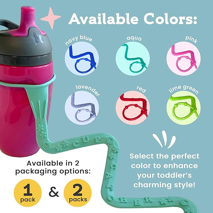 Brilli Baby Cup Catcher Patented Safety Tether Strap, Attach Sippy Cups - Image 3