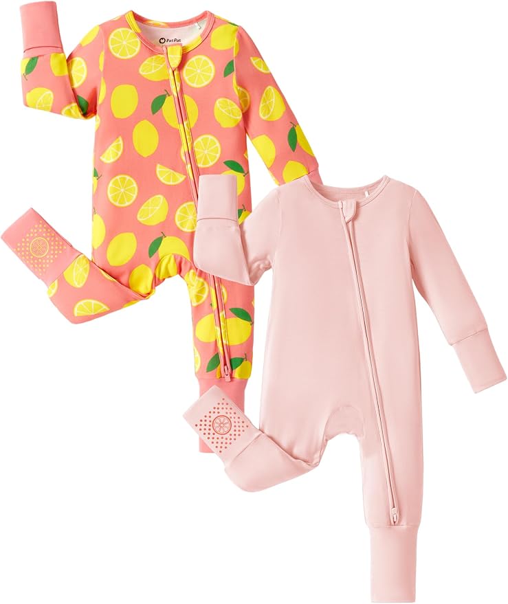 PATPAT Baby Footie Romper with Mittens by PATPAT
