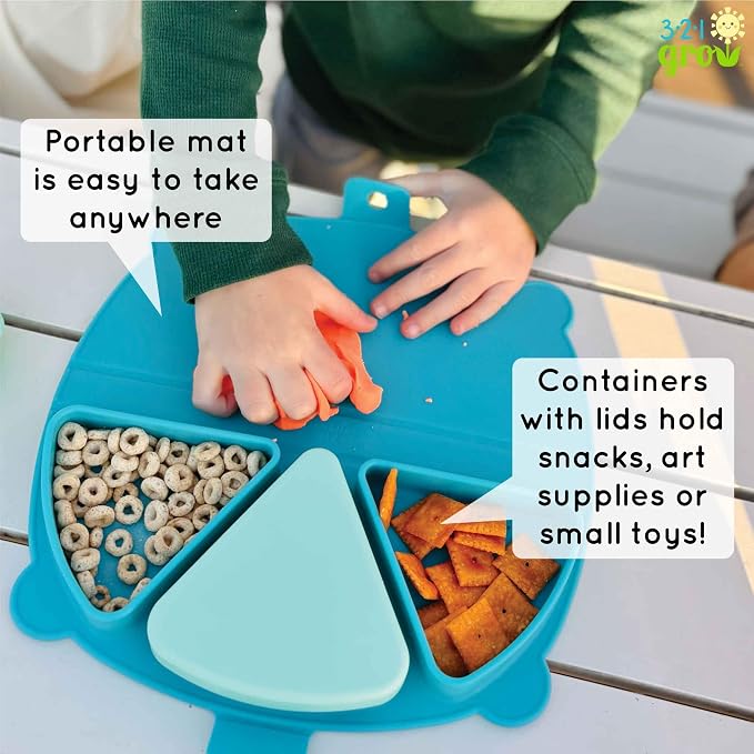 Silicone On-The-Go Snack Mat – Foldable Reusable Placemat - Image 4