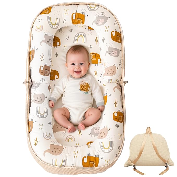 Baby Lounger, Foldable Infant Nest Pillow by QualityHomewareTimlessComfort