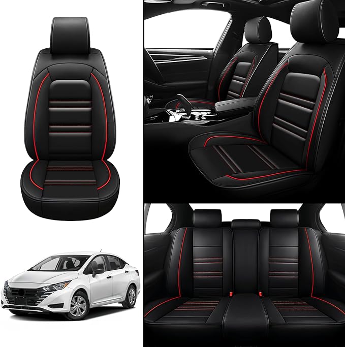 Seat Covers for Nissan Car Versa 2007-2025 | 5-Seats Leather Seat Covers - Image 2