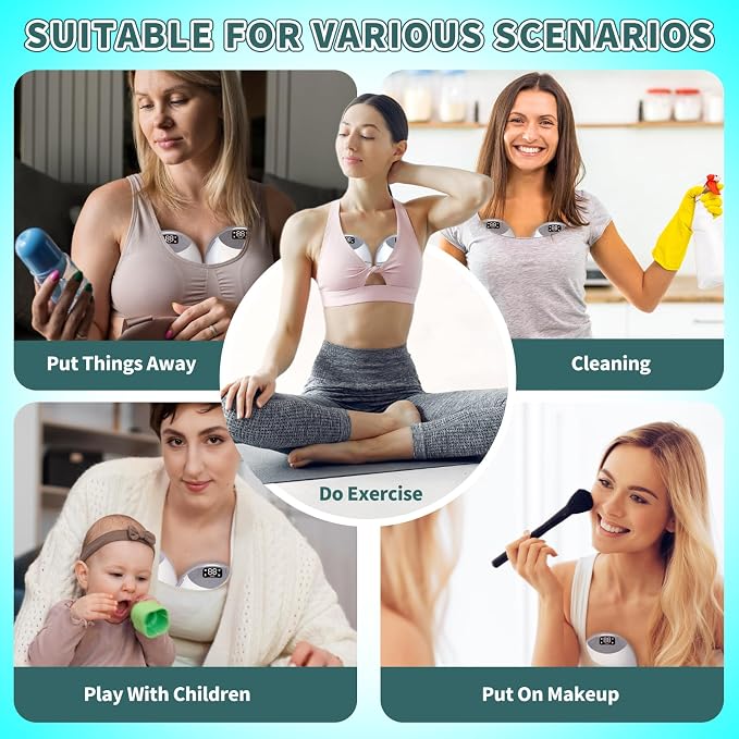 Electric Breast Pump 2025 Upgrade Hands Free Breast Pump 2-Pack 32db Ultra - Image 6