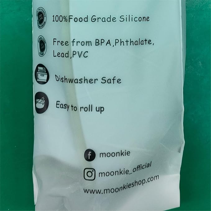 Moonkie Silicone Baby Bibs Set Of 2 | BPA Free Waterproof | Soft Flexible - Image 13