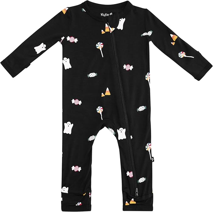 KYTE BABY Unisex Rayon Made From Bamboo Zippered Rompers 0-24 Months by KYTEBABY